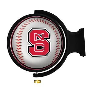 NC State Wolfpack: Baseball - Original Round Rotating Lighted Wall Sign