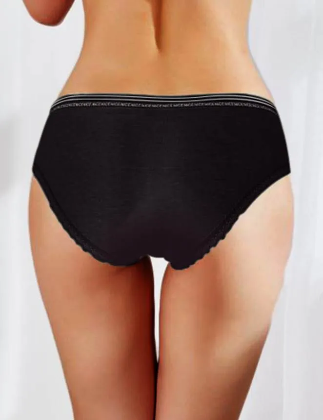 New Comfort Ultra-Soft Lace Edge Ladies Cotton Underwear