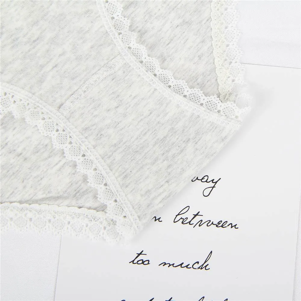 New Comfort Ultra-Soft Lace Edge Ladies Cotton Underwear