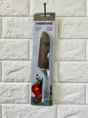 New Farberware Soft Marble 5" Santoku Knife