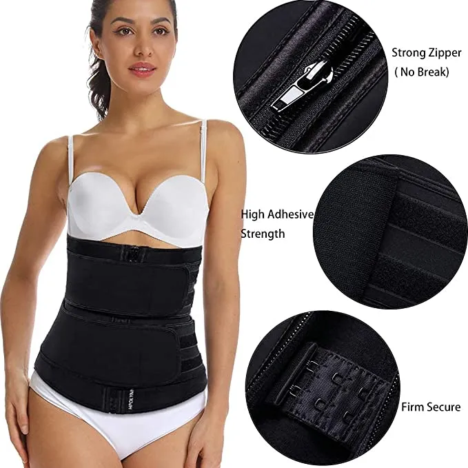 New HOPLYNN Neoprene Sweat Waist Trainer Corset Trimmer Belt for Women Weight Loss, Waist Cincher Shaper Slimmer, Sz M! Retails $50 