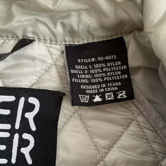 NEW Powder River Outfitters Gray Full Zip Jacket Size Large