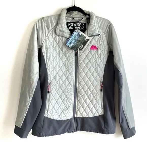 NEW Powder River Outfitters Gray Full Zip Jacket Size Large