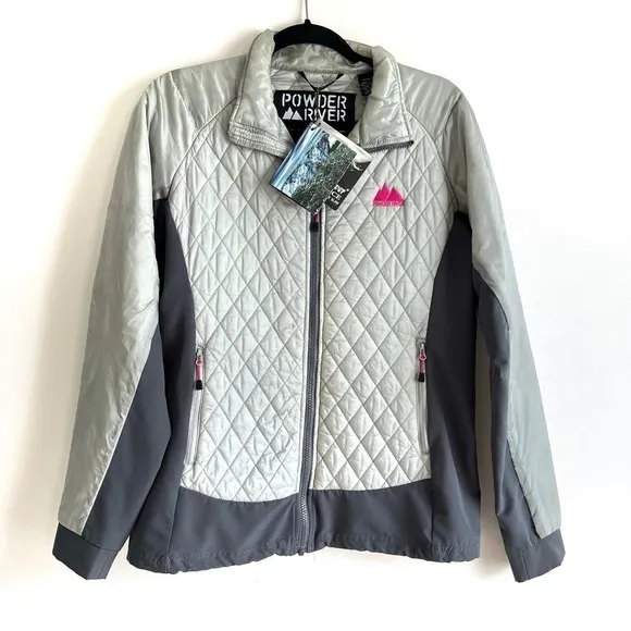 NEW Powder River Outfitters Gray Full Zip Jacket Size Large