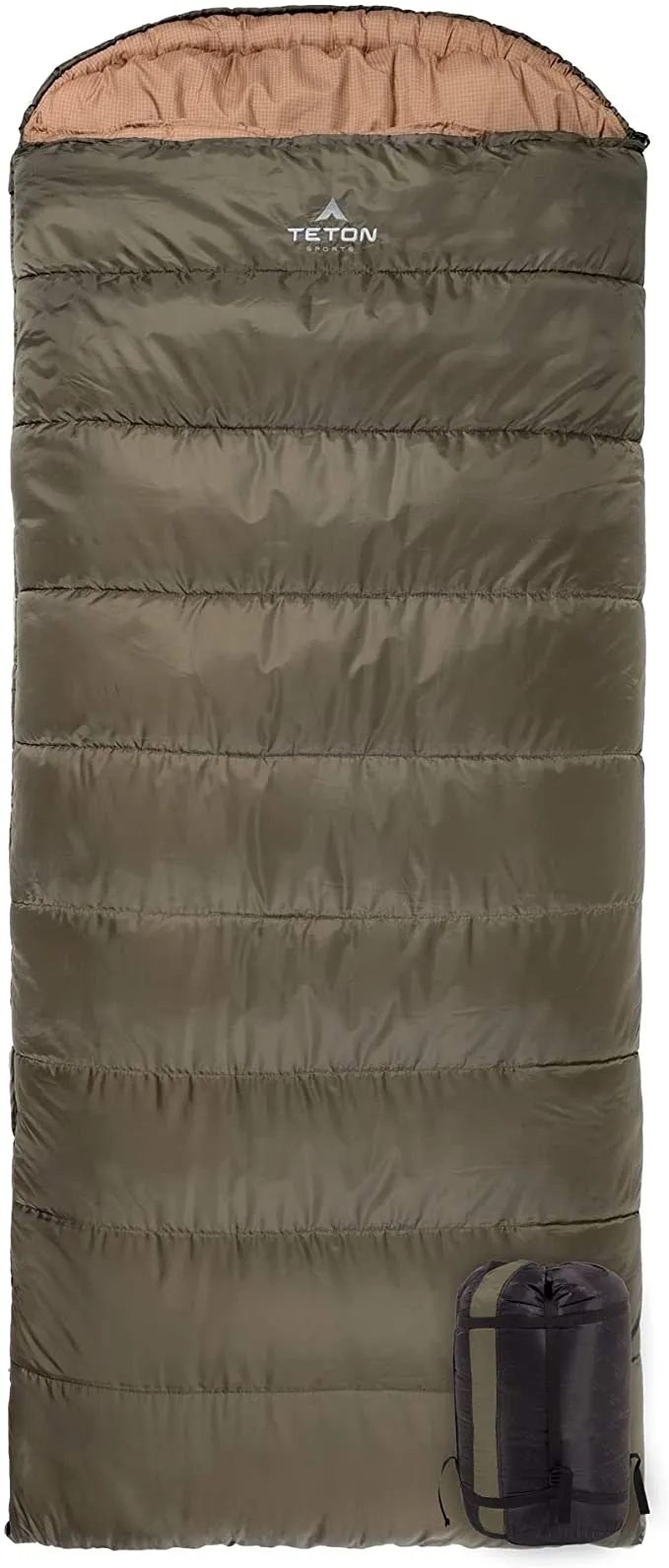 New TETON Sports Celsius XL -18C Sleeping Bag; Great for Family Camping; Free Compression Sack (115R)