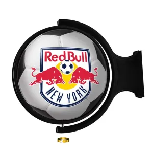 New York Red Bulls: Soccer Ball - Original Round Rotating Lighted Wall Sign