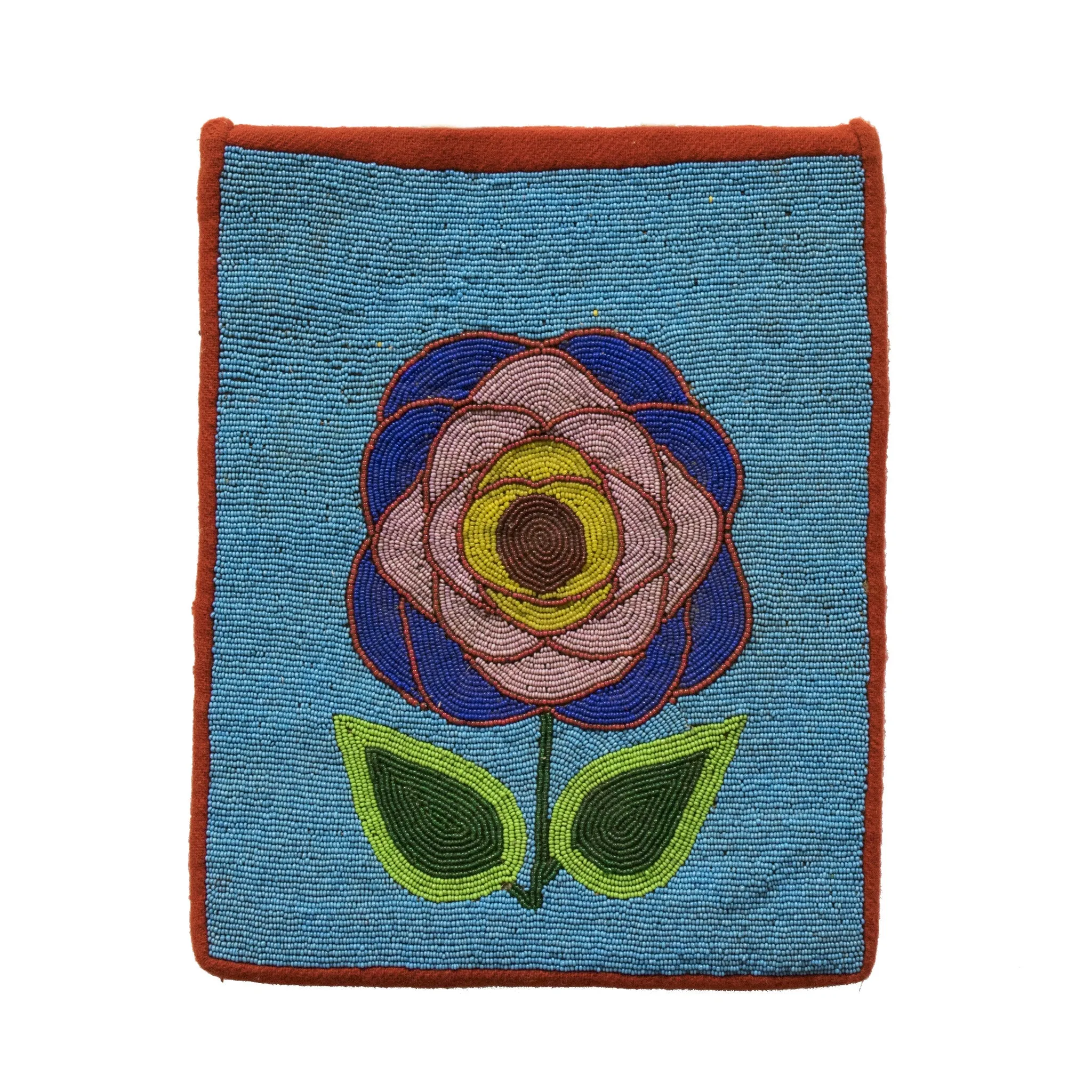 Nez Perce Flat Bag with Floral Design