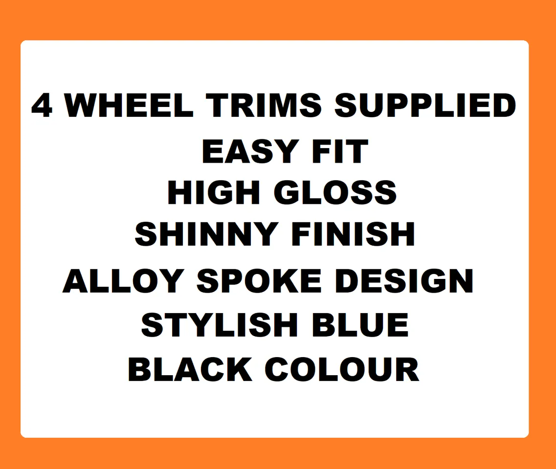 Nissan X Trail Black Blue Wheel Trims Covers (2001-2013)