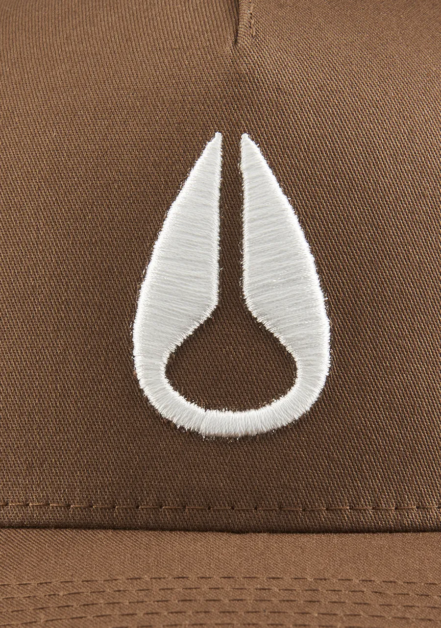 Nixon Iconed Trucker Hat - Brown/Off White