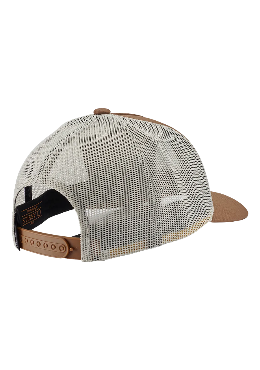 Nixon Iconed Trucker Hat - Brown/Off White