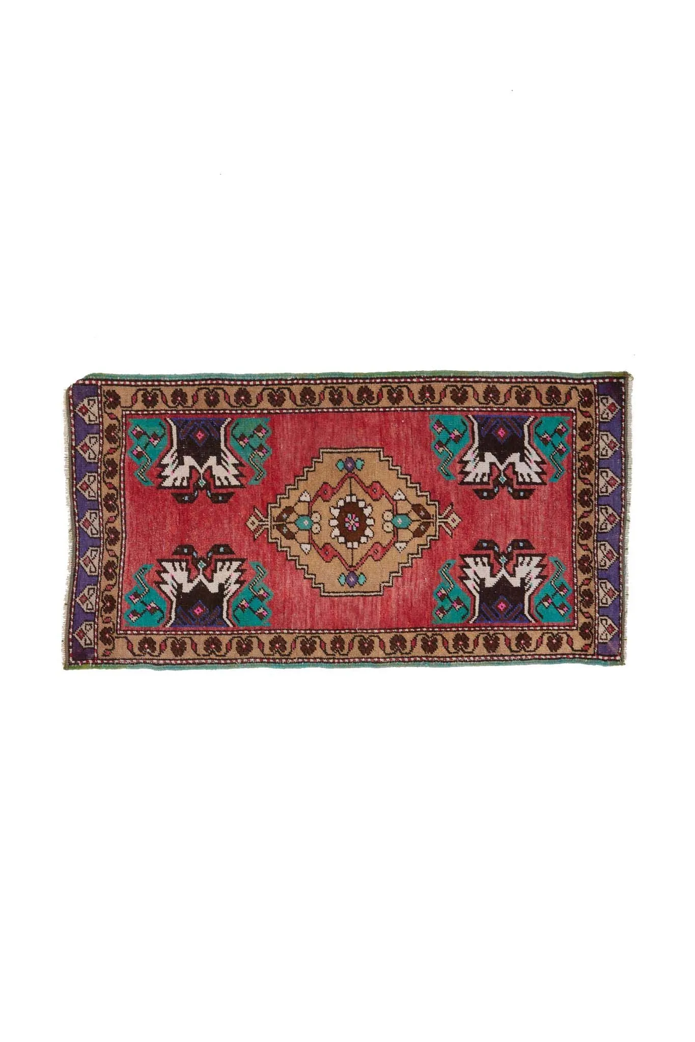 No. 1418 Mini Turkish Vintage Rug - 1'8'' x 3'3''