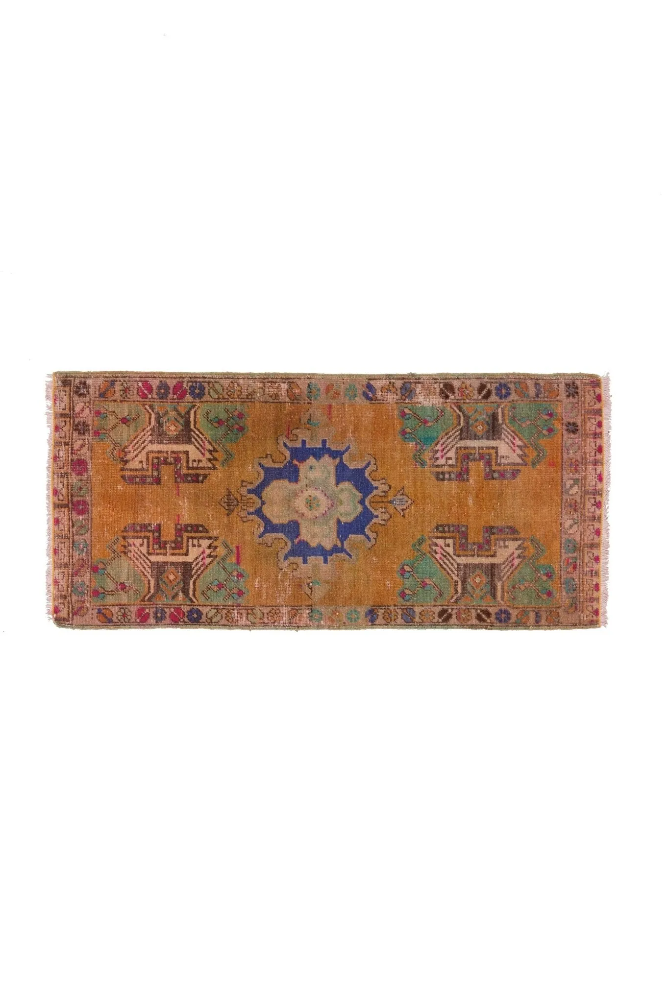 No. 1527 Mini Turkish Vintage Rug - 1'8.5" x 3'8"