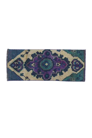 No. 1656 Mini Turkish Vintage Rug- 1'3.5" x 3'2"