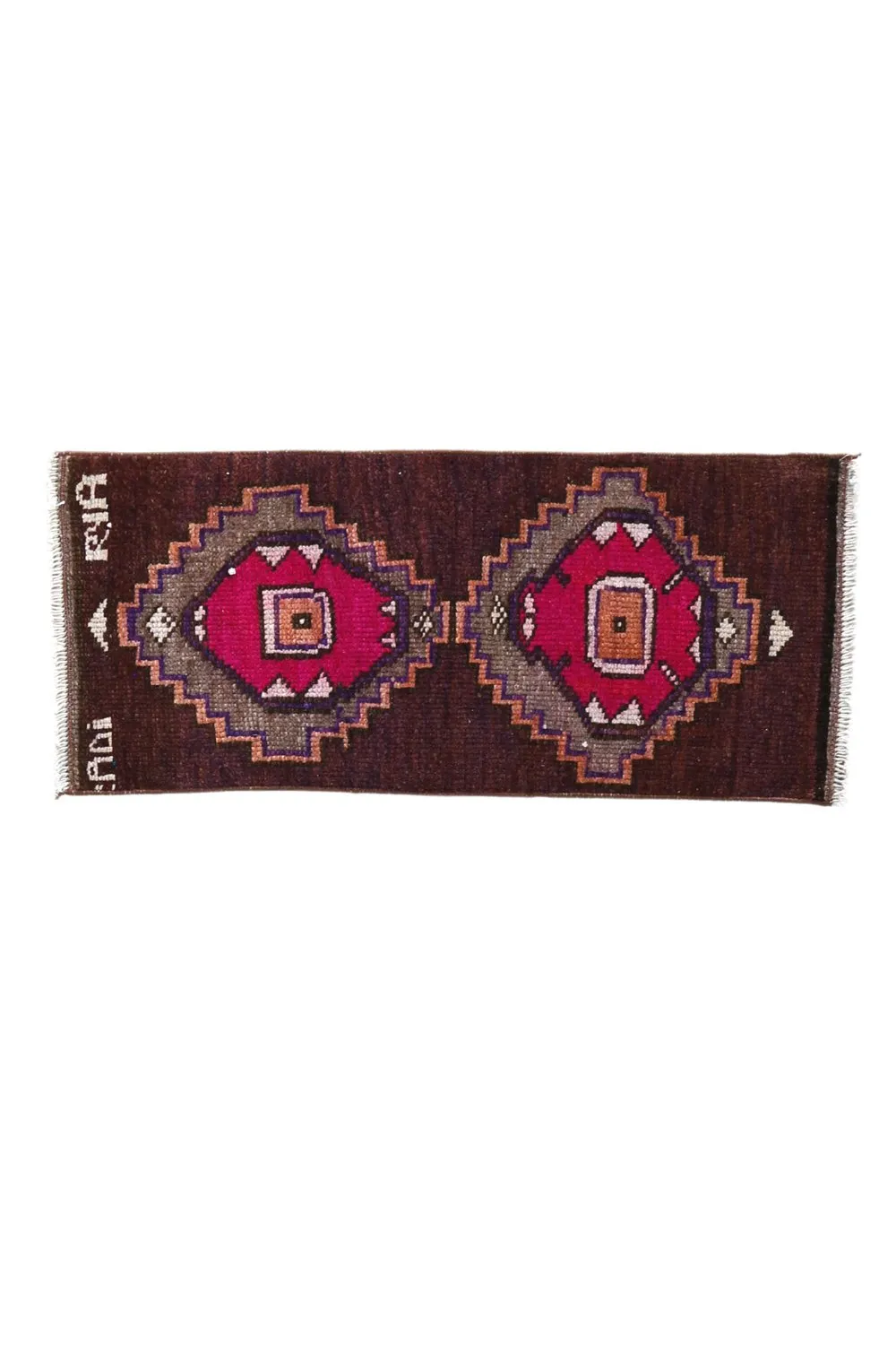 No. 1709 Mini Turkish Vintage Rug- 1'4" x 3'0"