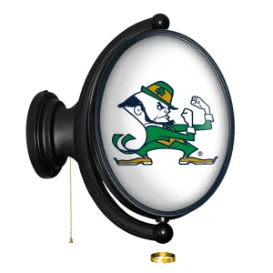 Notre Dame Fighting Irish: Leprechaun - Original Oval Rotating Lighted Wall Sign