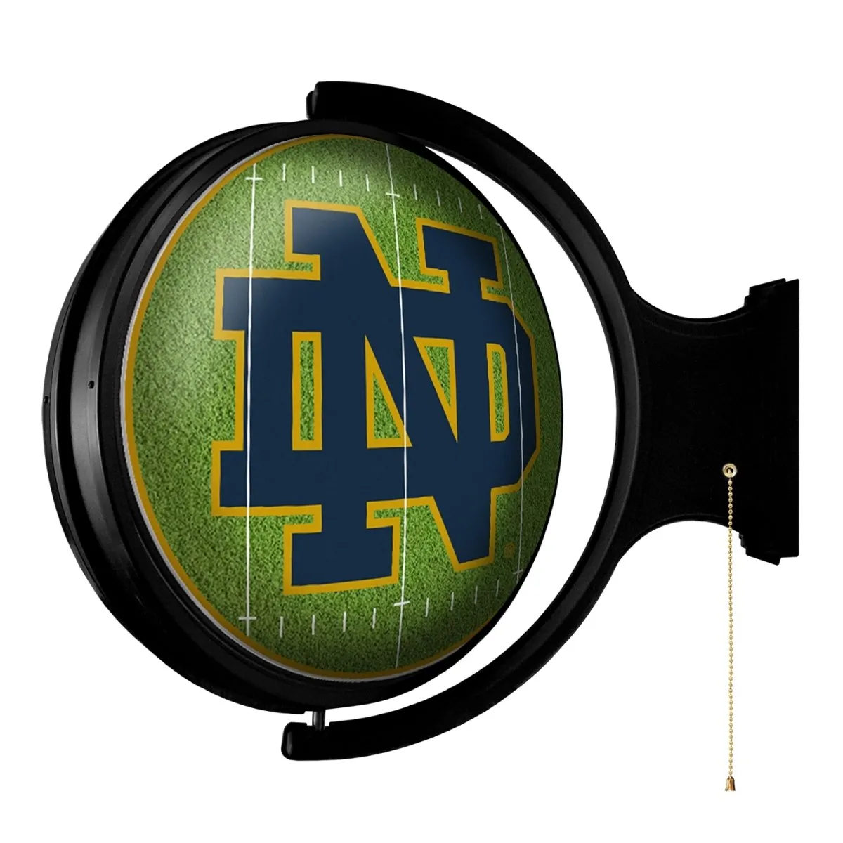 Notre Dame Fighting Irish: On the 50 - Original Round Rotating Lighted Wall Sign