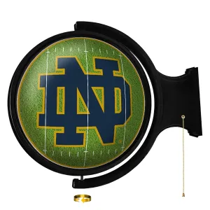 Notre Dame Fighting Irish: On the 50 - Original Round Rotating Lighted Wall Sign