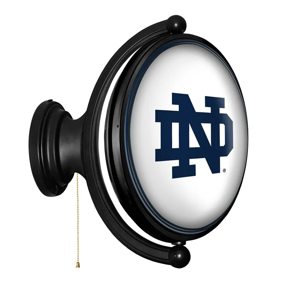 Notre Dame Fighting Irish: Original Oval Rotating Lighted Wall Sign