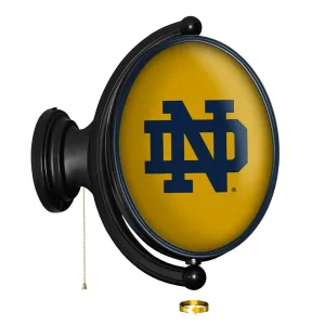 Notre Dame Fighting Irish: Original Oval Rotating Lighted Wall Sign