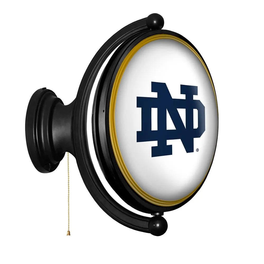 Notre Dame Fighting Irish: Original Oval Rotating Lighted Wall Sign