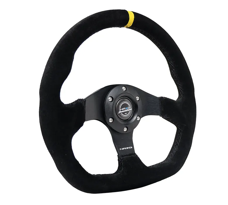 NRG RST-024MB-S-Y 320mm Suede Reinforced Steering Wheel