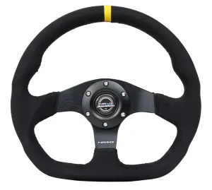 NRG RST-024MB-SA-Y 320mm Alcantara Reinforced Steering Wheel