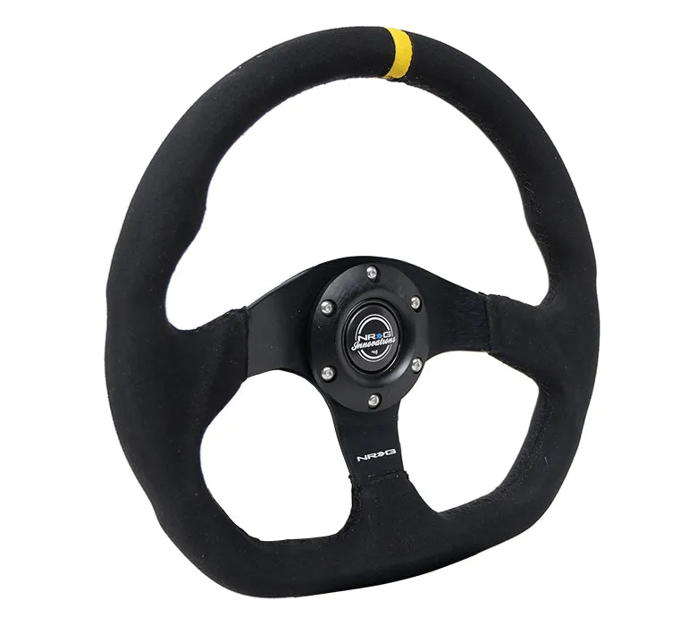 NRG RST-024MB-SA-Y 320mm Alcantara Reinforced Steering Wheel
