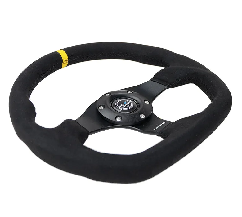 NRG RST-024MB-SA-Y 320mm Alcantara Reinforced Steering Wheel