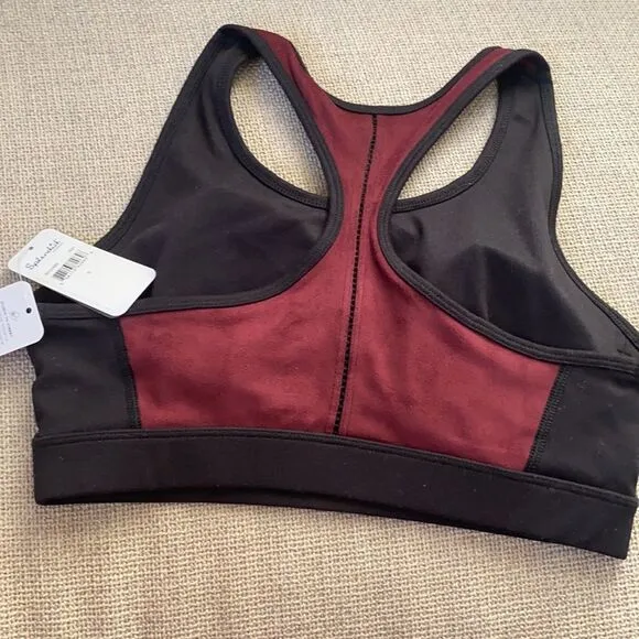 NWT Splendid Yoga Suede Racerback Sports Bra Size