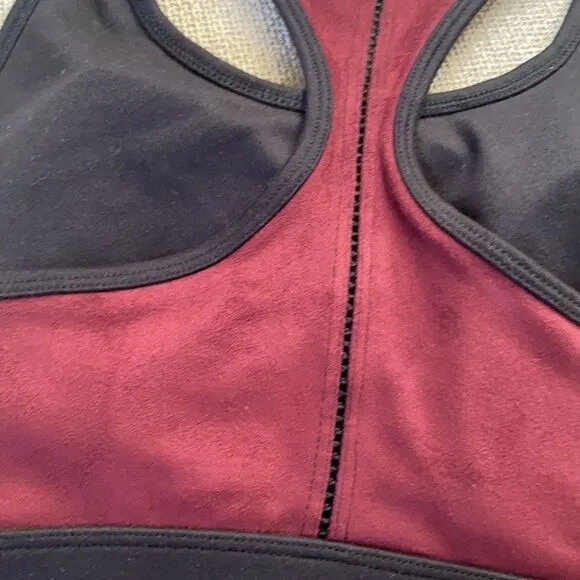 NWT Splendid Yoga Suede Racerback Sports Bra Size