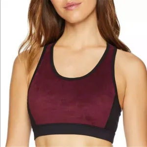 NWT Splendid Yoga Suede Racerback Sports Bra Size