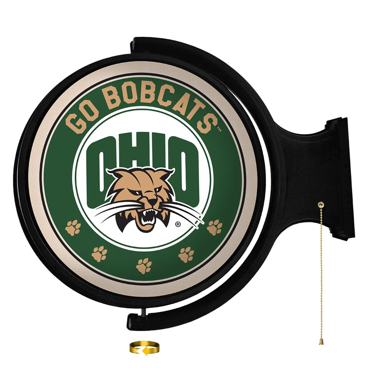 Ohio University Bobcats: Original Round Rotating Lighted Wall Sign
