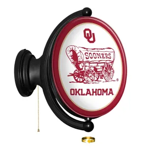 Oklahoma Sooners: Schooner - Original Oval Rotating Lighted Wall Sign