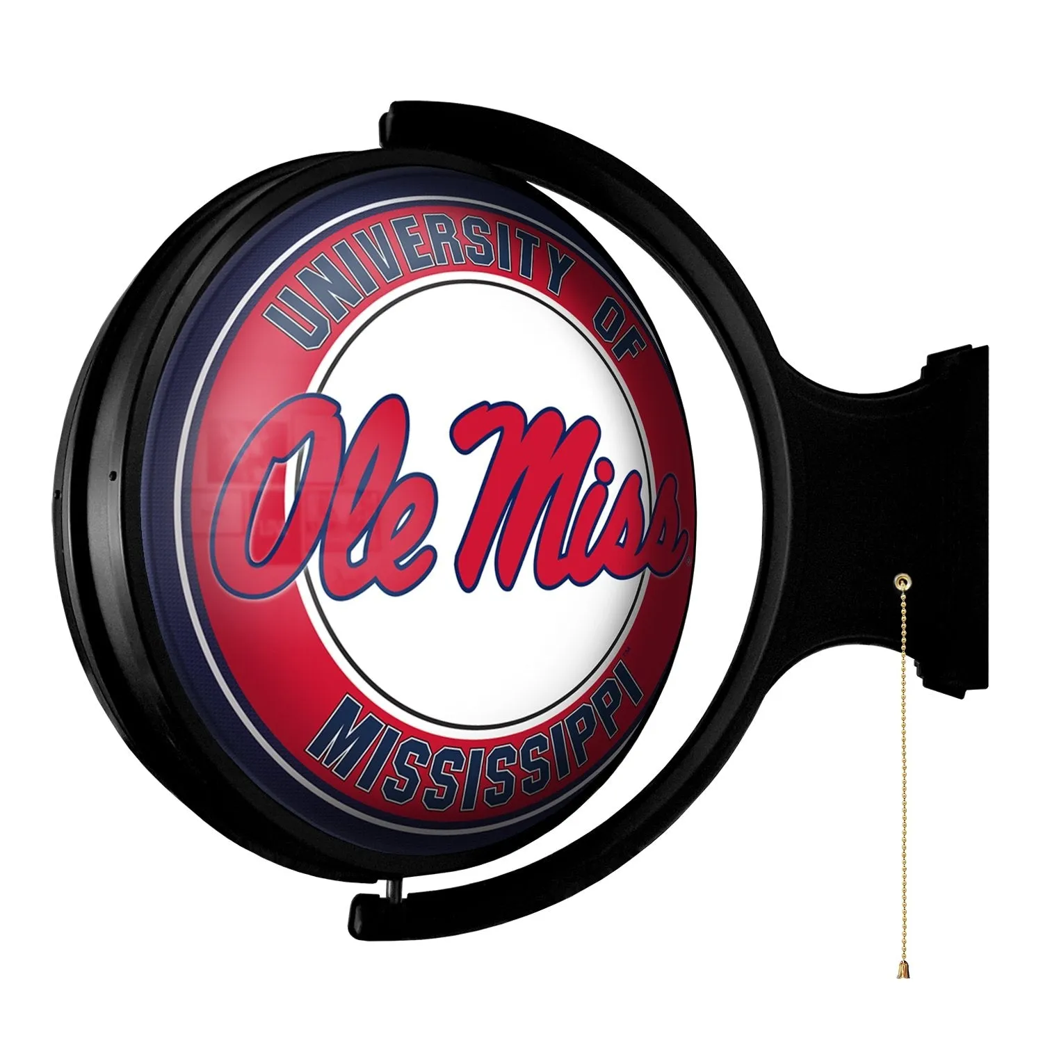 Ole Miss Rebels: Original Round Rotating Lighted Wall Sign