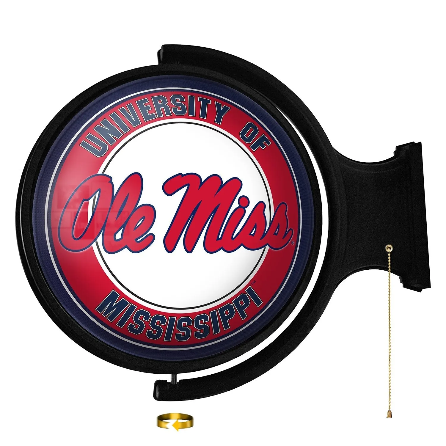 Ole Miss Rebels: Original Round Rotating Lighted Wall Sign