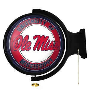 Ole Miss Rebels: Original Round Rotating Lighted Wall Sign