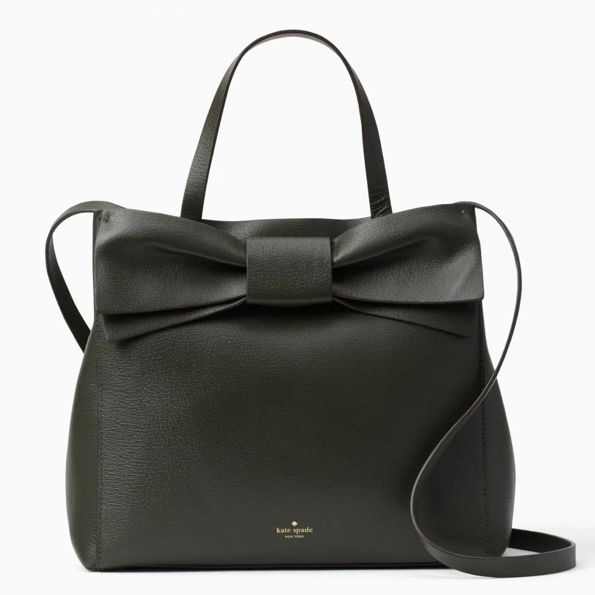 Olive Drive Brigette Bow Loden Green Satchel Bag