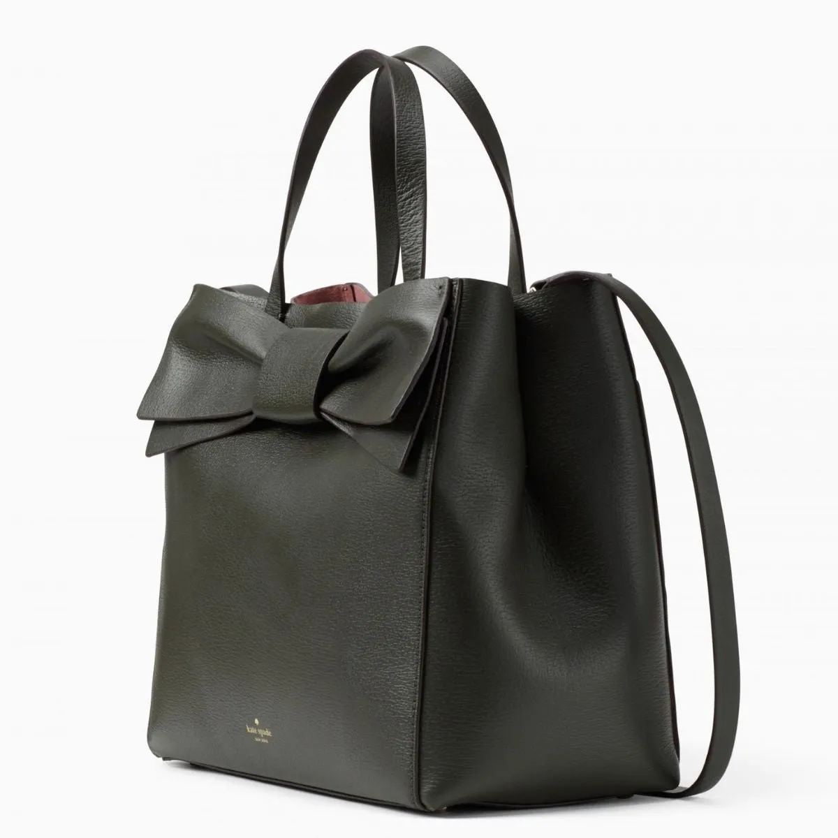 Olive Drive Brigette Bow Loden Green Satchel Bag