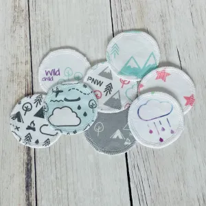 Organic Cotton Face Rounds - Set #13 - PNW Mix (Small)