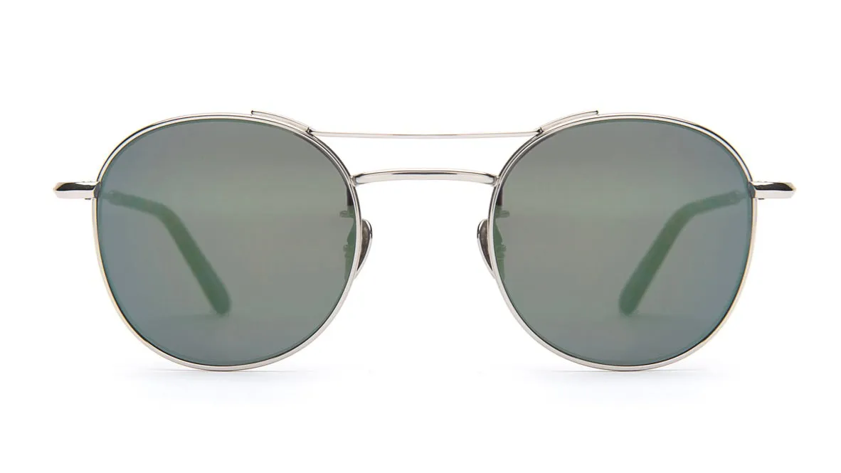 ORLEANS-Titanium / Blue Steel Mirror