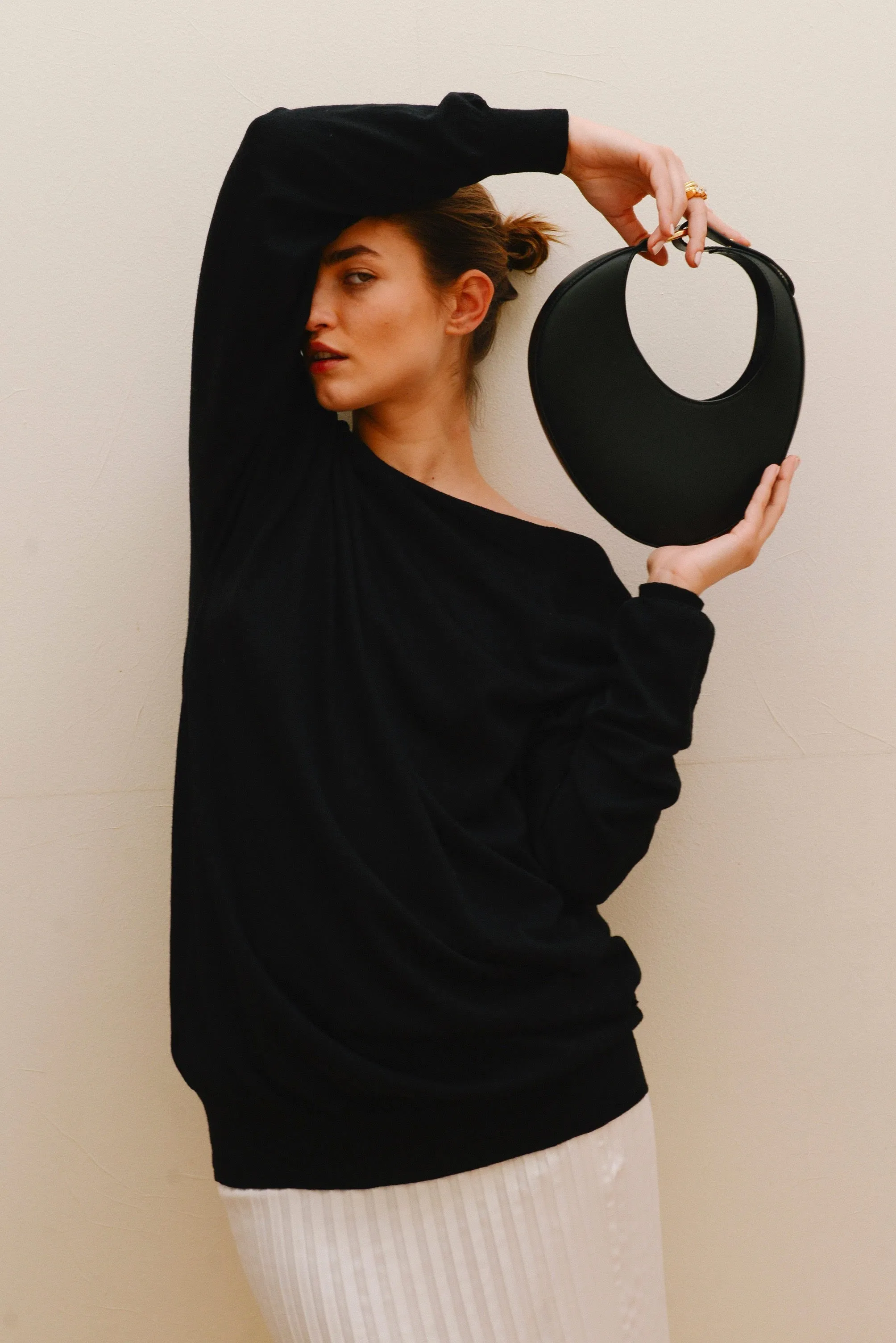 Ostra Micro Black / Gold Ring