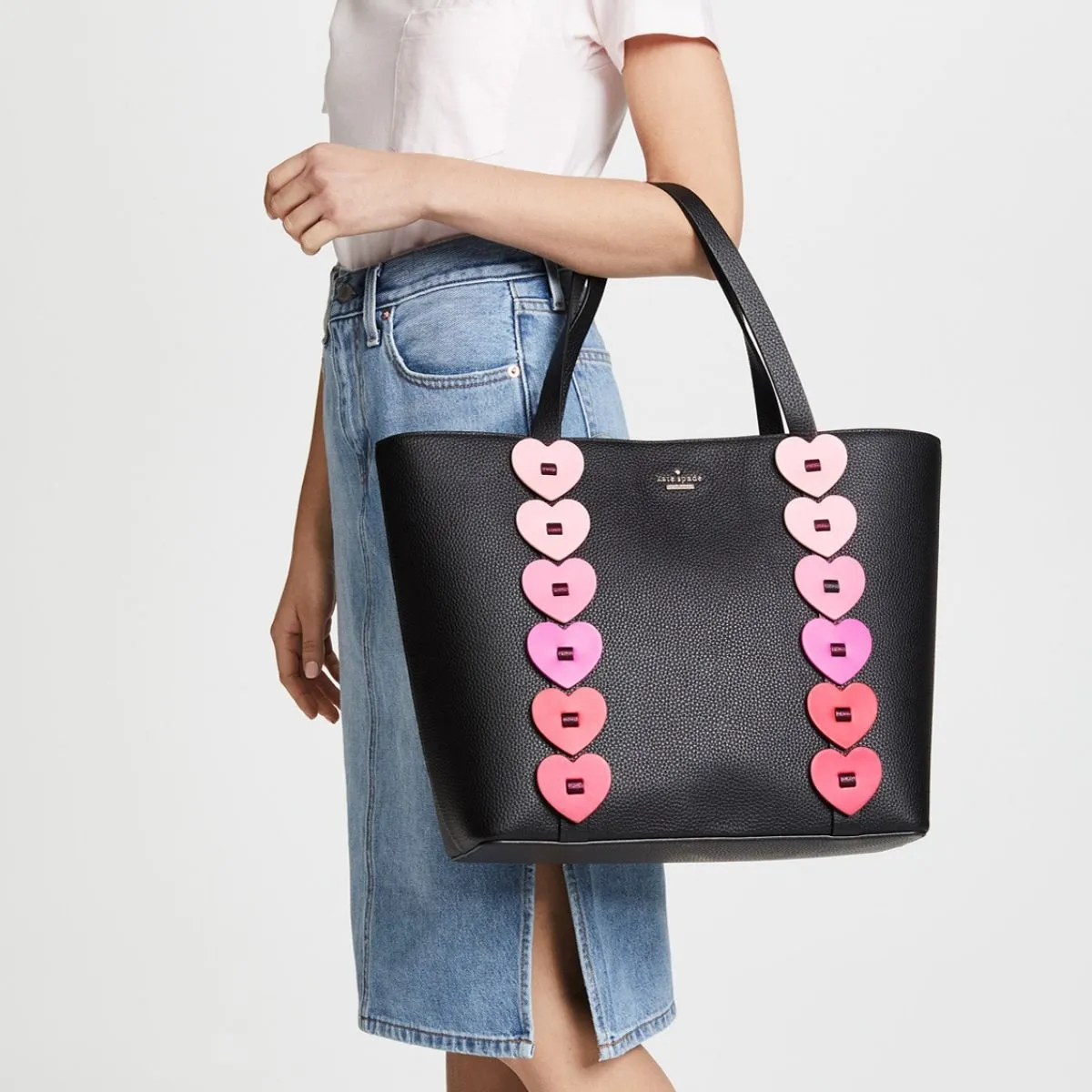 Ours Truly Ombre Heart Tote Bag