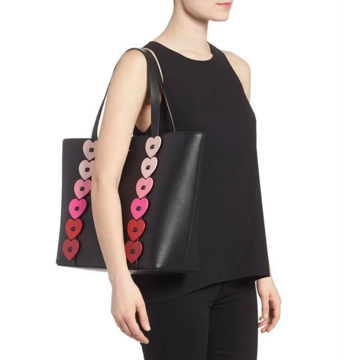Ours Truly Ombre Heart Tote Bag