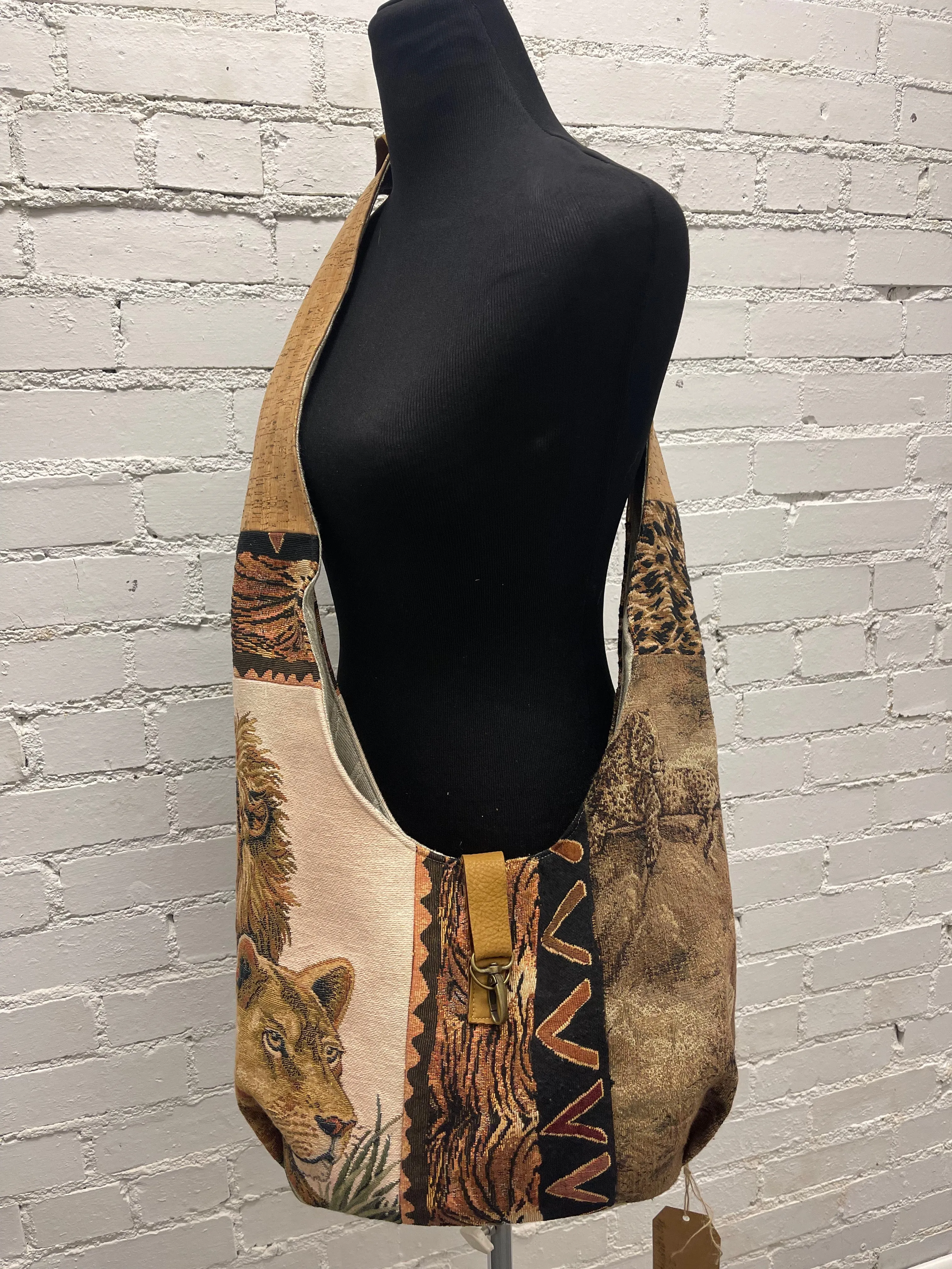 OUT OF AFRICA VINTAGE TAPESTRY BAG