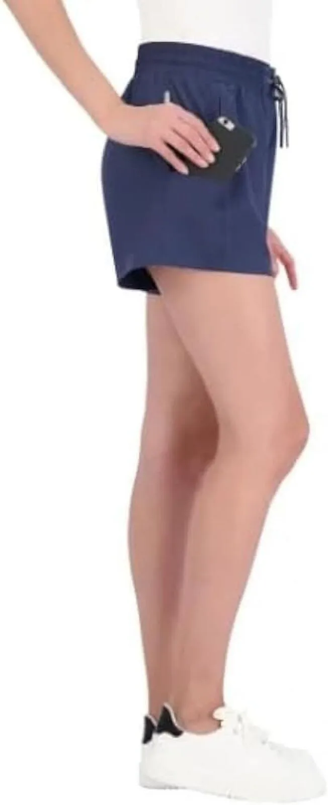 Pacific Trail Ladies Womens Elastic Waist Band Side Pockets Casual Shorts