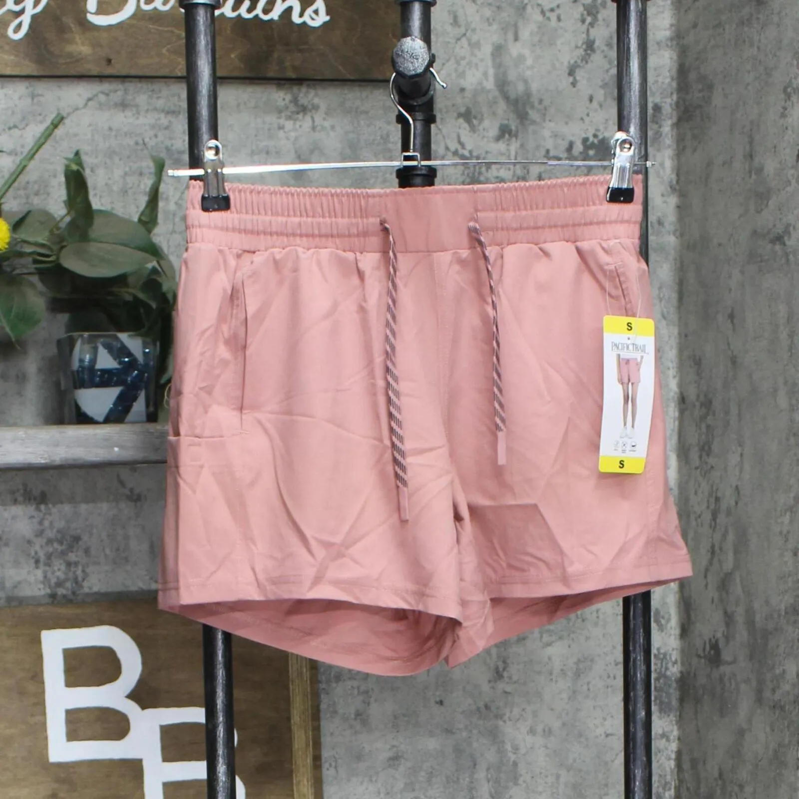 Pacific Trail Ladies Womens Elastic Waist Band Side Pockets Casual Shorts