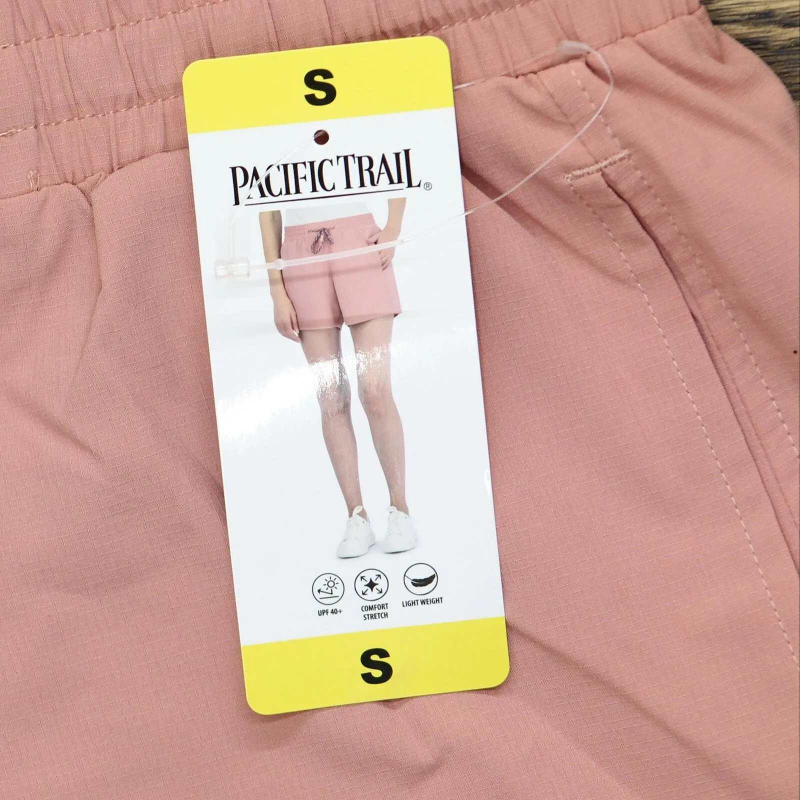 Pacific Trail Ladies Womens Elastic Waist Band Side Pockets Casual Shorts