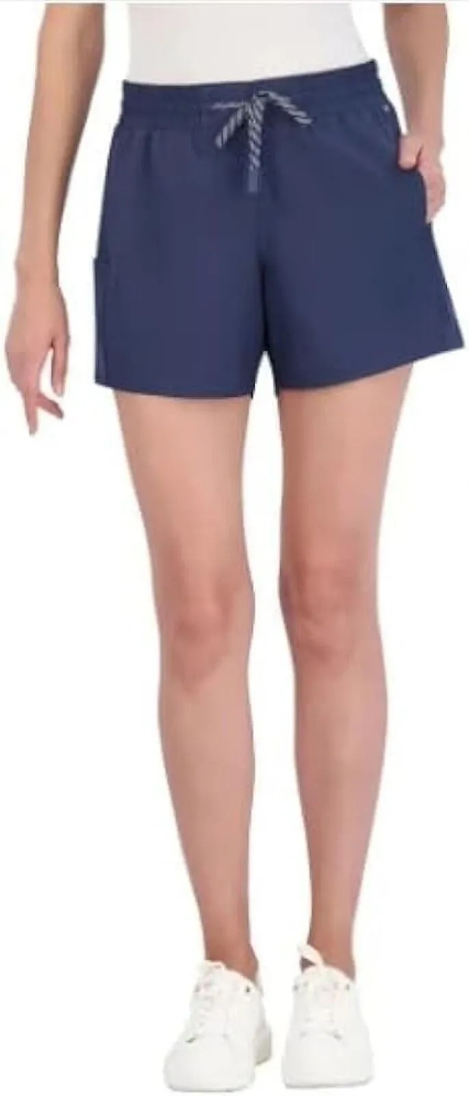 Pacific Trail Ladies Womens Elastic Waist Band Side Pockets Casual Shorts