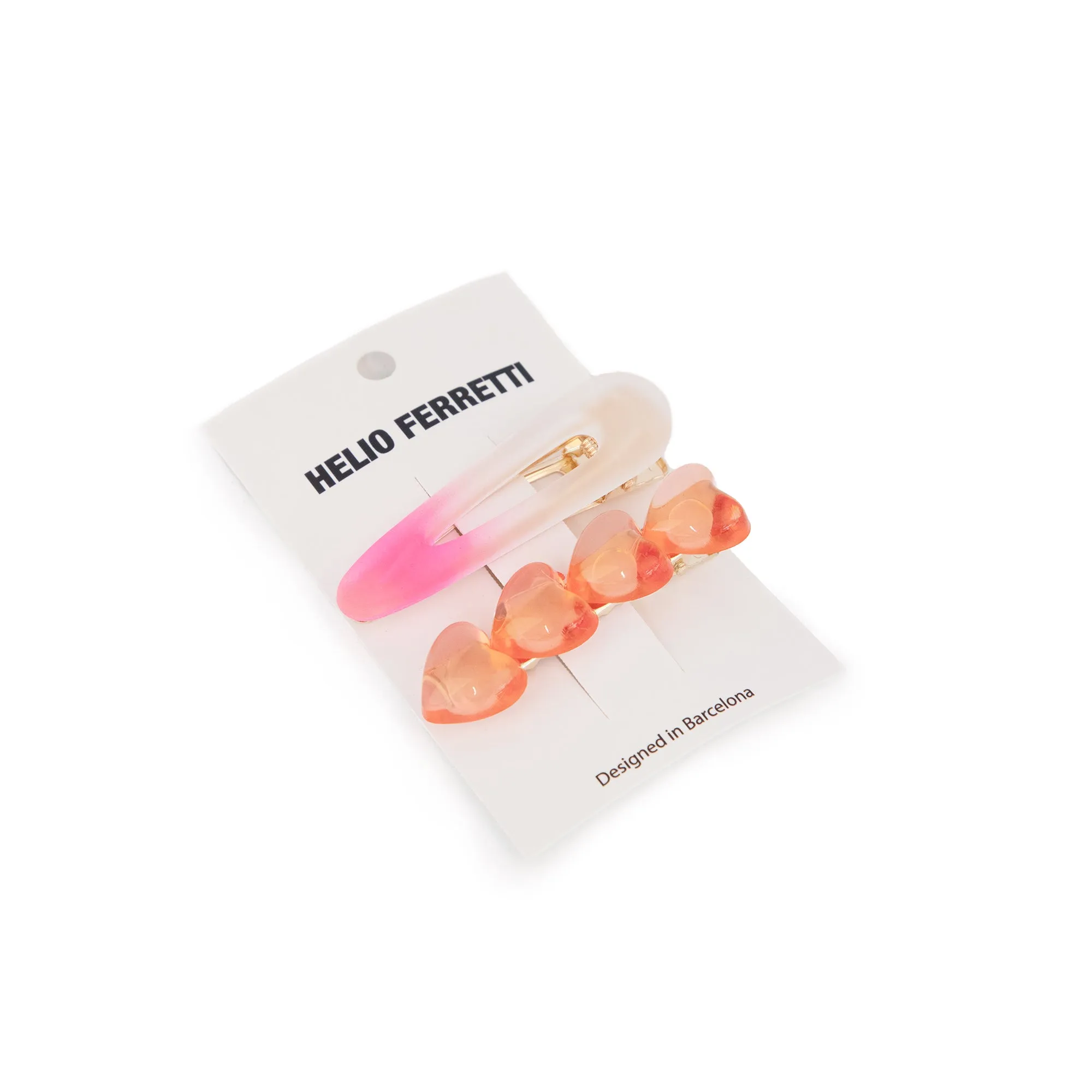 Pack of pink hair clips
