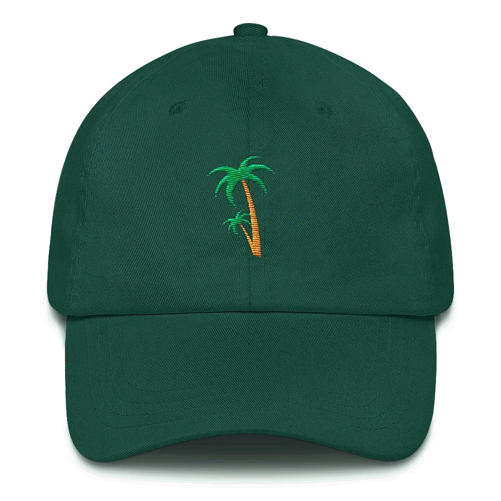 Palm Tree Twill Dad Hat